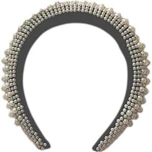 Simons chunky headband with pearl emblems